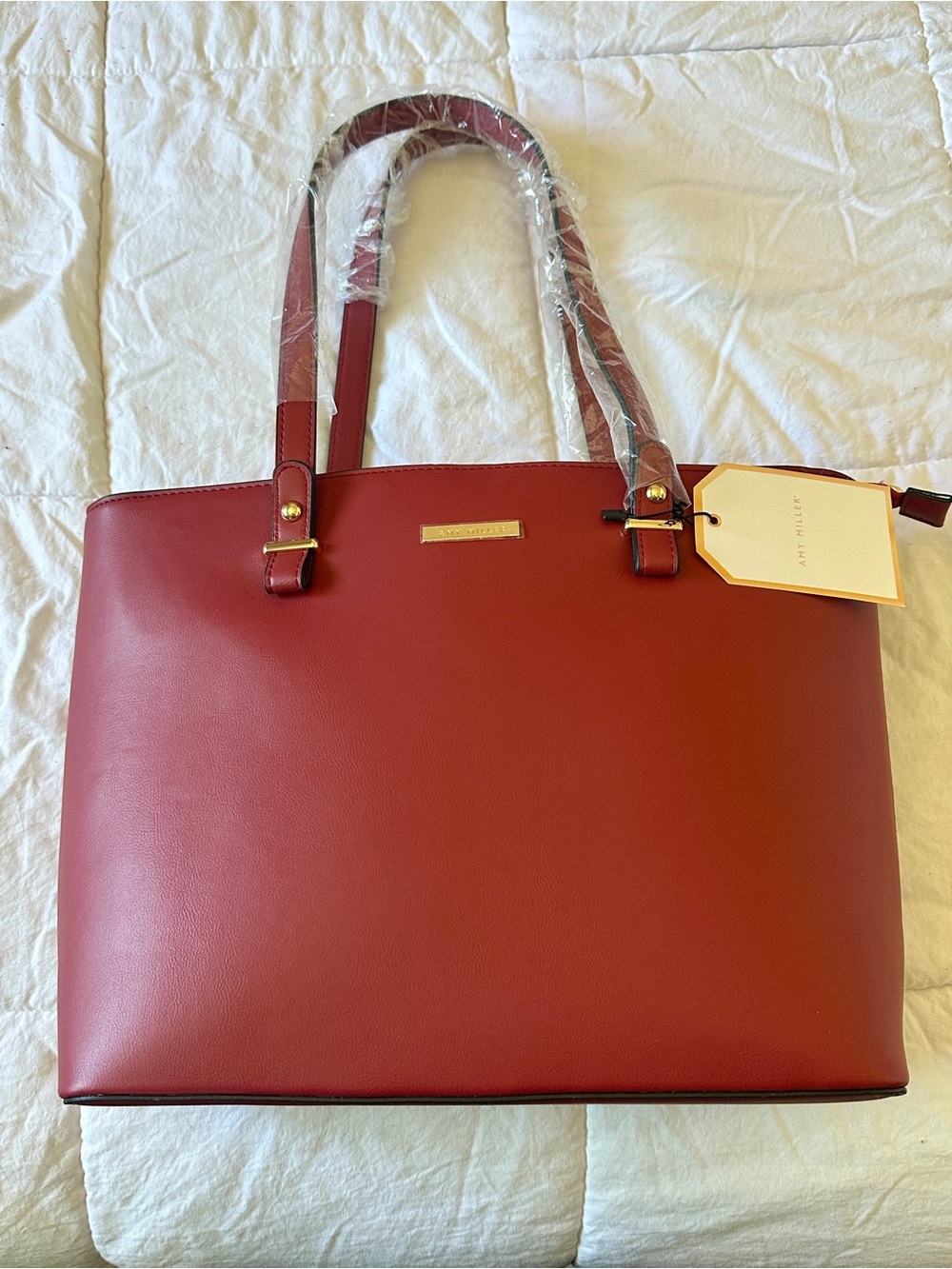 Amy Miller Classic Red Tote Bag by - Picture 4 of 5